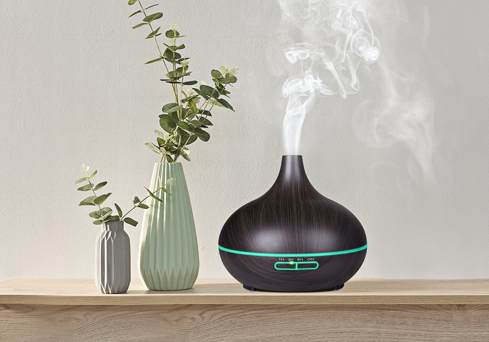 深木纹花瓶香薰机 2018年经典设计与氛围灯扩香仪的灵感美学
